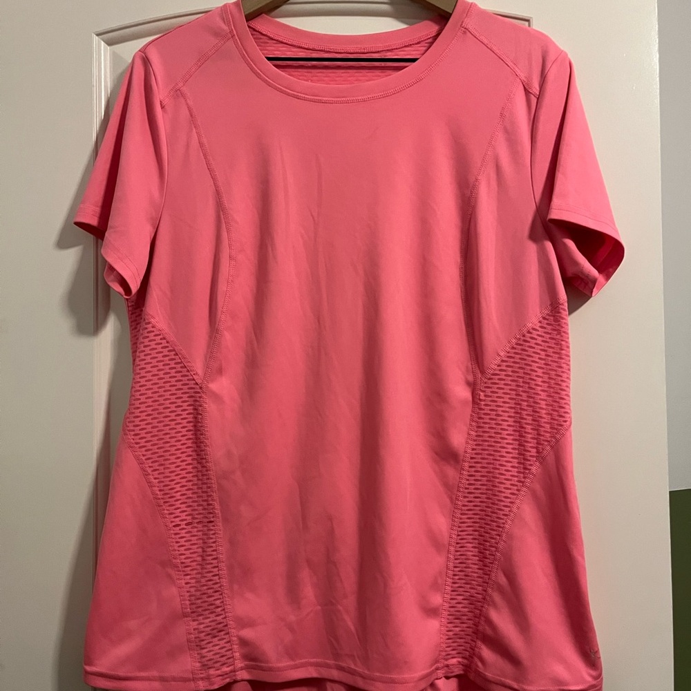 Vibrant Pink Short Sleeve Activewear Top
